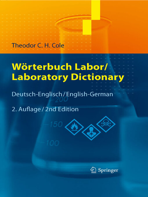 Title details for Wörterbuch Labor / Laboratory Dictionary by Theodor C.H. Cole - Available